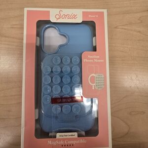 Sonix Light Blue iPhone 16 Case with Suction Mount